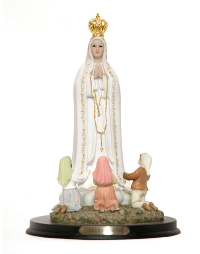 Virgen de Fatima con pastores